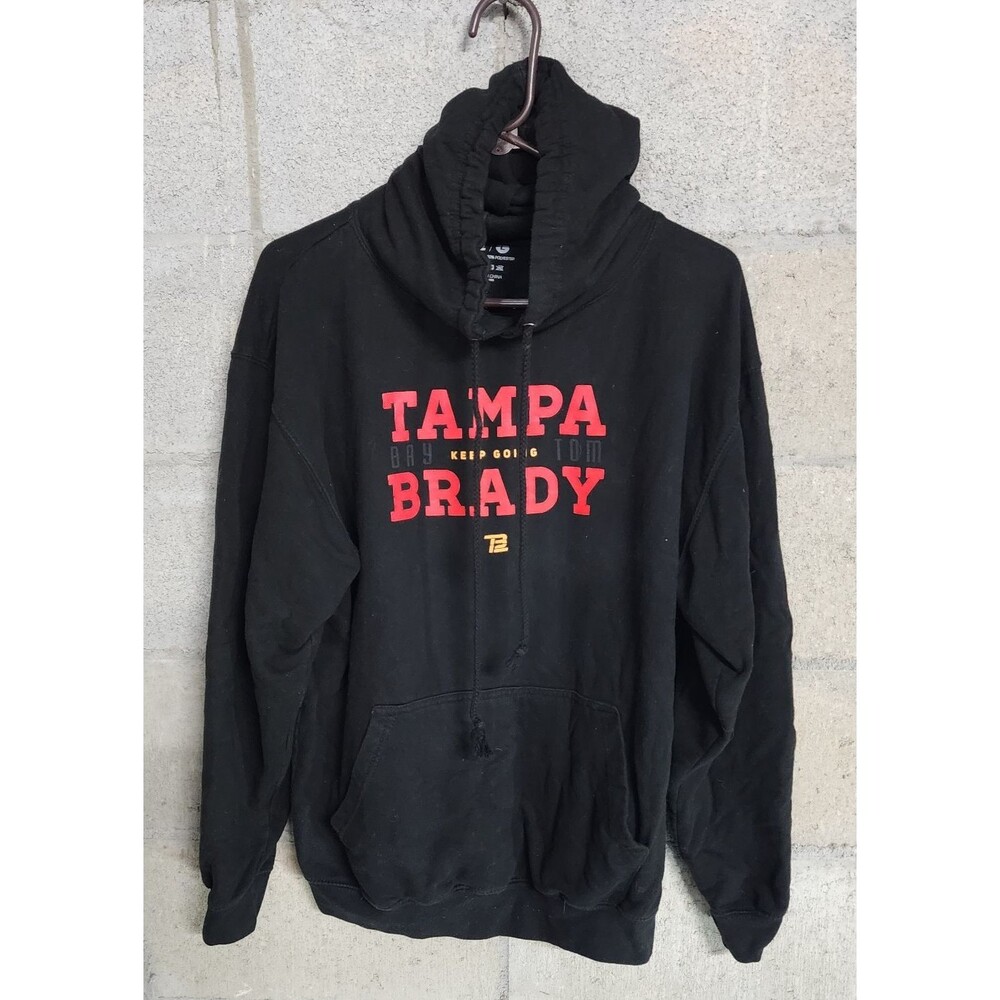 Tom Brady Tampa Bay Buccaneers Men's Sweatshirt Hoodie Black Size L